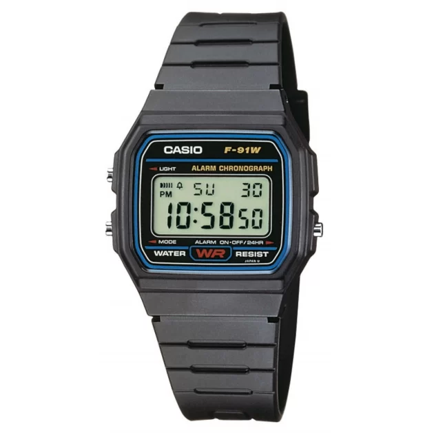 ročna ura CASIO F-91W-1YEG