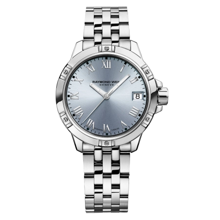 Tango Classic Ladies Quartz Blue Dial Steel Date Watch, 30mm