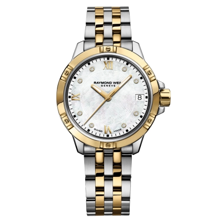 Tango Classic Ladies Quartz Gold Two-Tone Stainless Steel Diamond Watch, 30mm