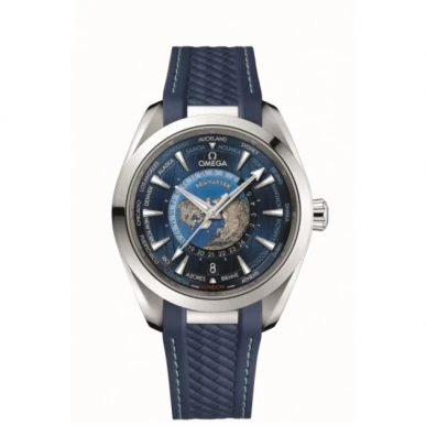 OMEGA AQUA TERRA 150M CO‑AXIAL MASTER CHRONOMETER GMT WORLDTIMER 43 MM Worldtimer